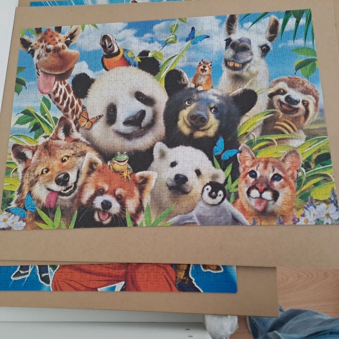 Puzzle Educa 1000 peças selfies Animais