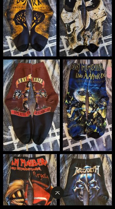 Meias de Bandas Rock Metal