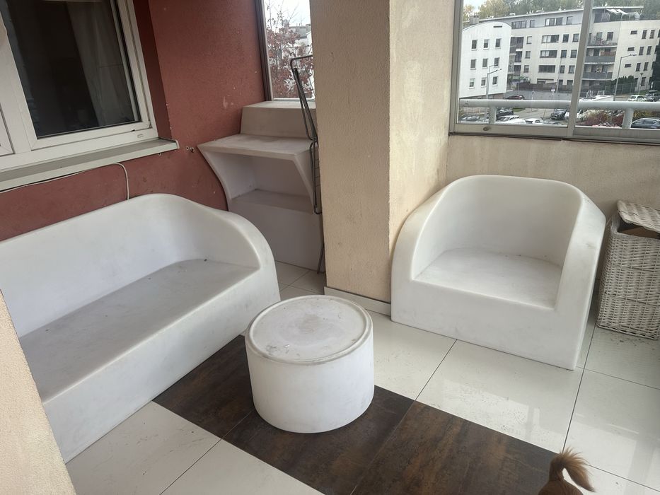 Ledowe Meble sofa stolik fotel na taras ogrodowe