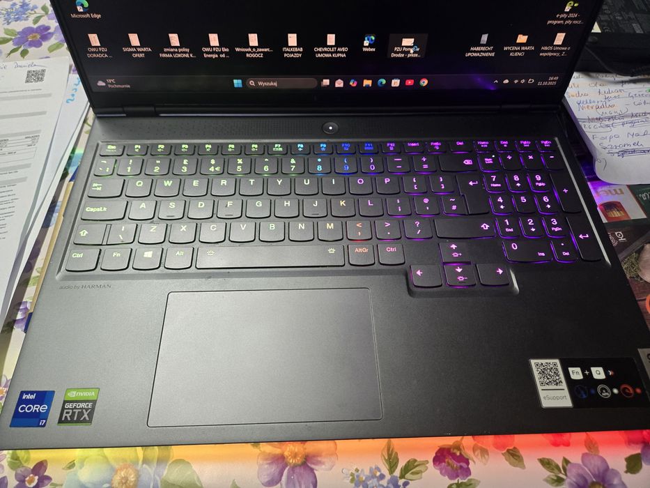 Legion Lenovo za50% ceny  i7 11800 H 1 Tb komputer gamingowy