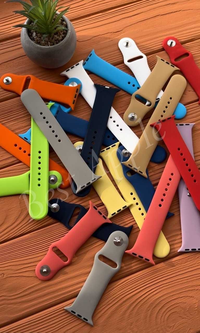 Спортивный браслет для Apple Watch, Силиконовый ремешок, 1:1 Original