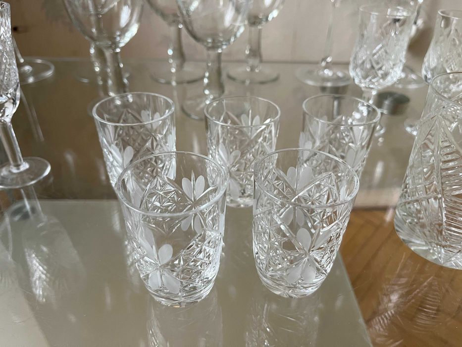 Хрустальные бокалы, рюмки, салатники СССР.