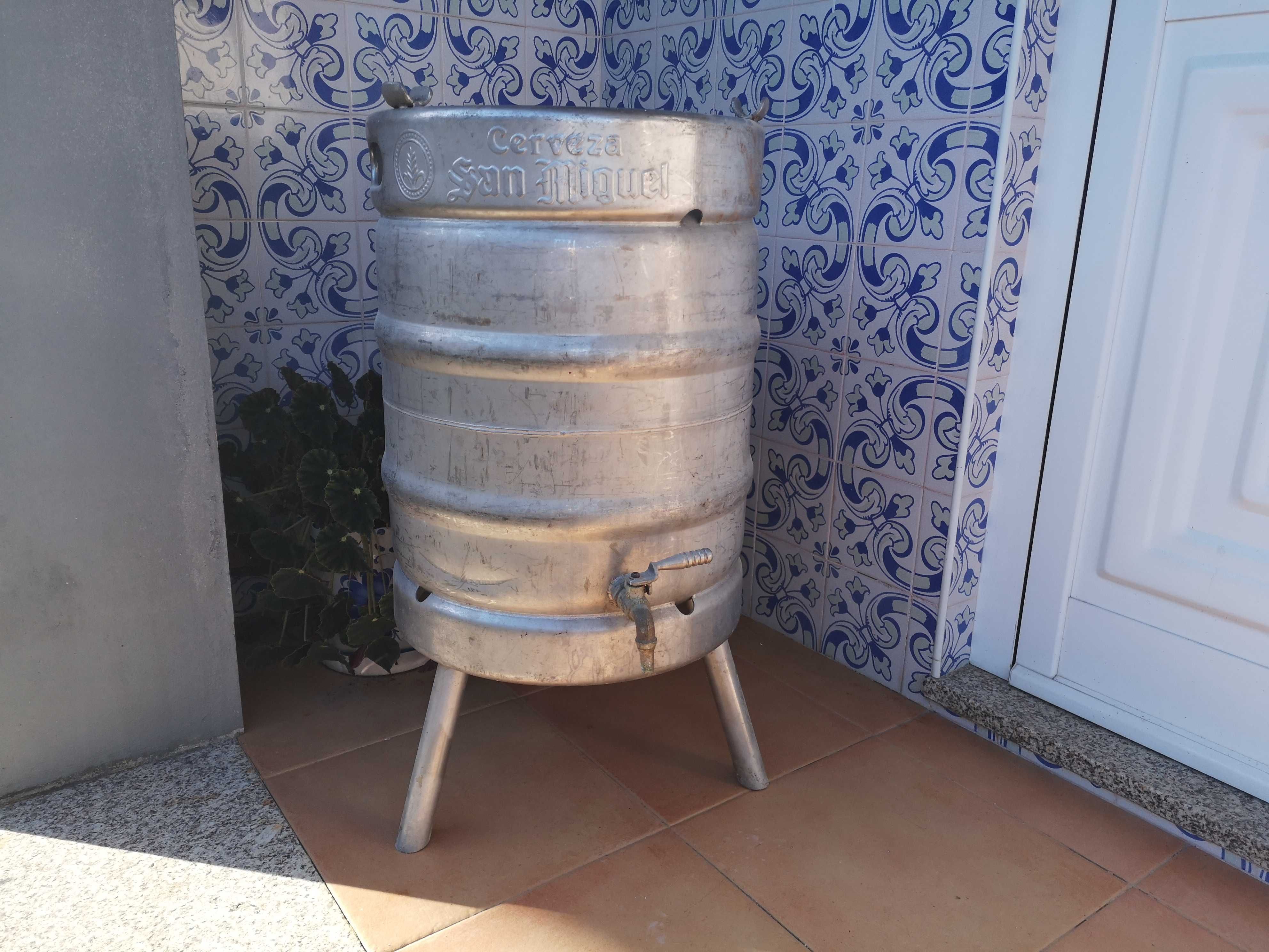 2 Barril aço inox para vinho