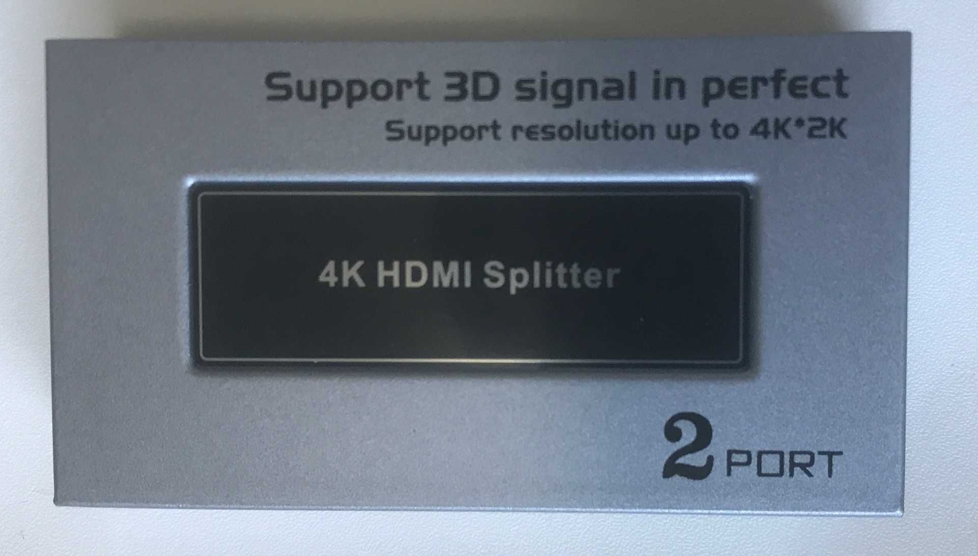 Spliter HDMI 1IN - 2OUT 4K DTECH - V2