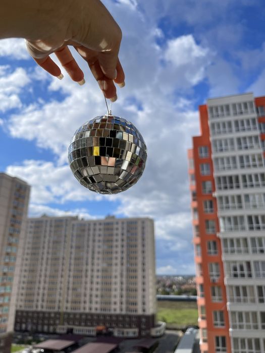 Диско куля 50 см, диско шар, дзеркальна куля лед