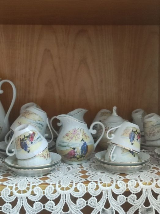 Serviço de chá e café em porcelana