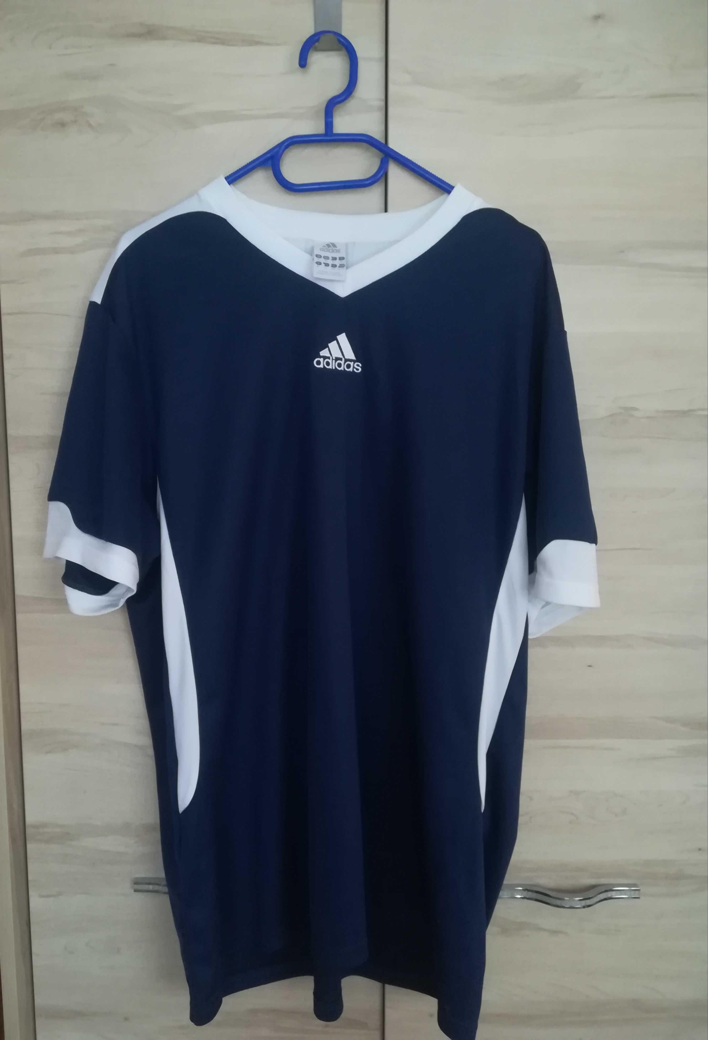 Granatowa koszulka Adidas Climalite XL
