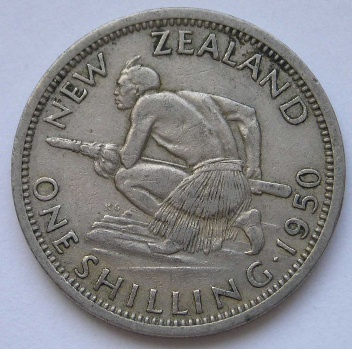 Nowa Zelandia 1 shilling 1950 - Jerzy VI król