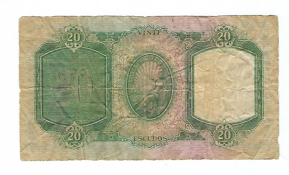 Portugal - 20 Escudos de 1949, Ch.6 Data chave