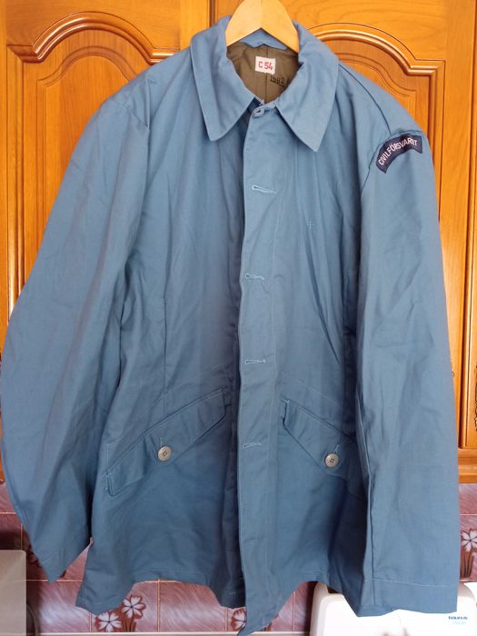 Casaco militar M59 da Defesa Civil Sueca Civilförsvaret vintage