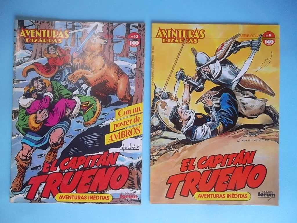 El Capitán Trueno (Aventuras Bizarras) 6 livros, assinatura Vitor MORA