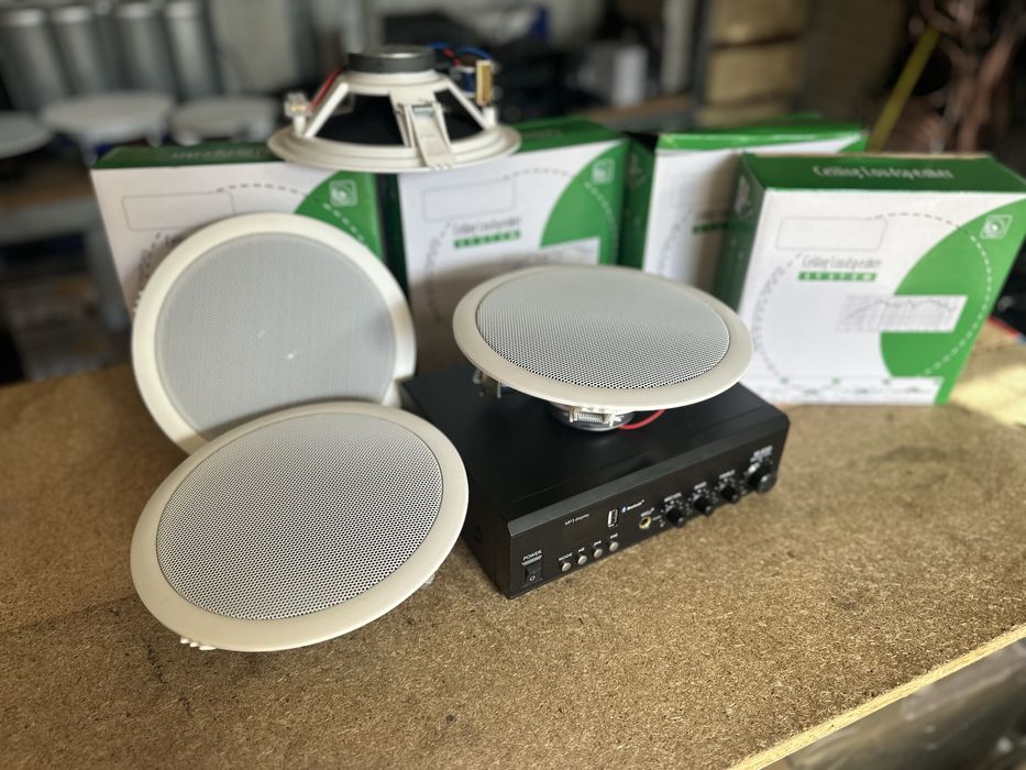 Фонові колонки кафе бара торгового зала , підсл та 4шт колонок ,