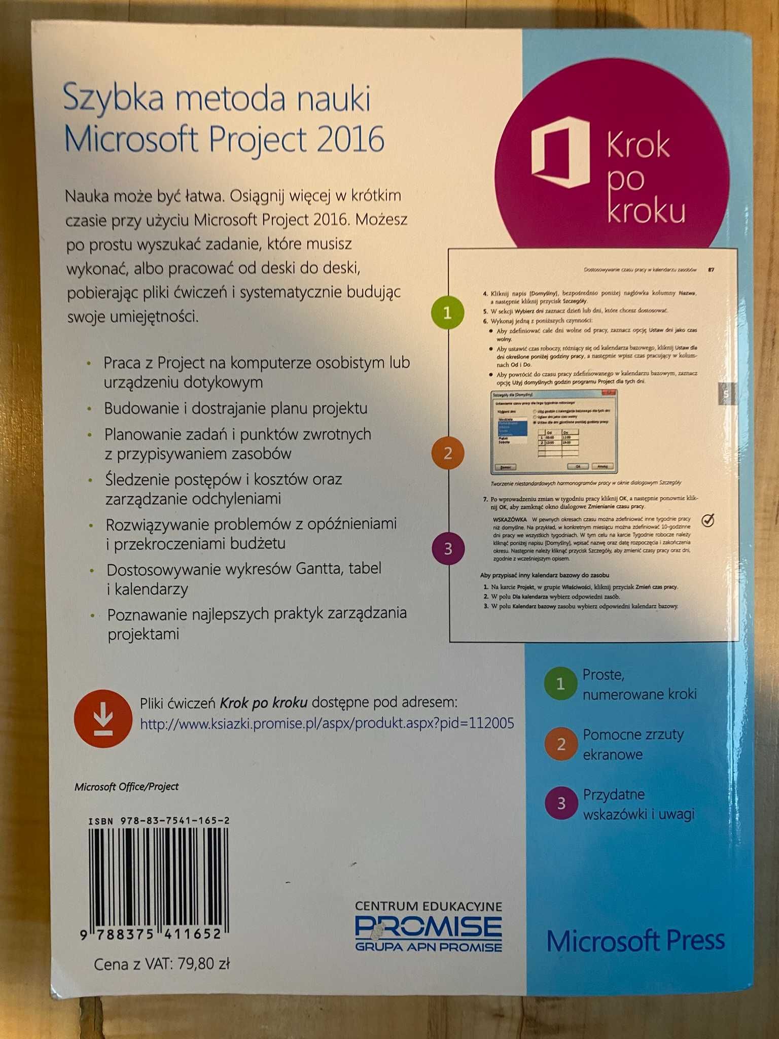 Microsoft Project 2016 - krok po kroku NOWA