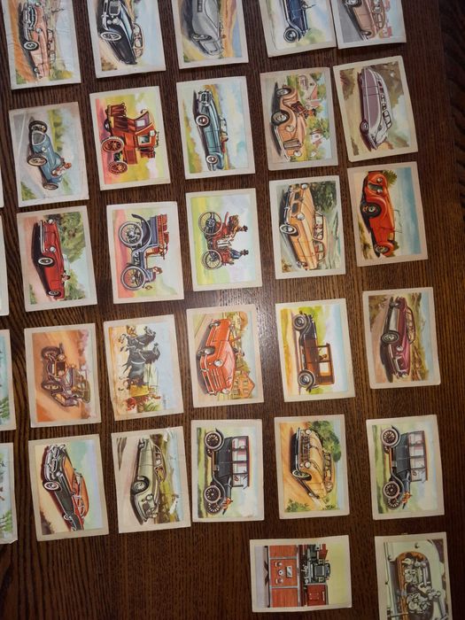 Karty samochodowe samochody auta stare lata 50-te i 60-te