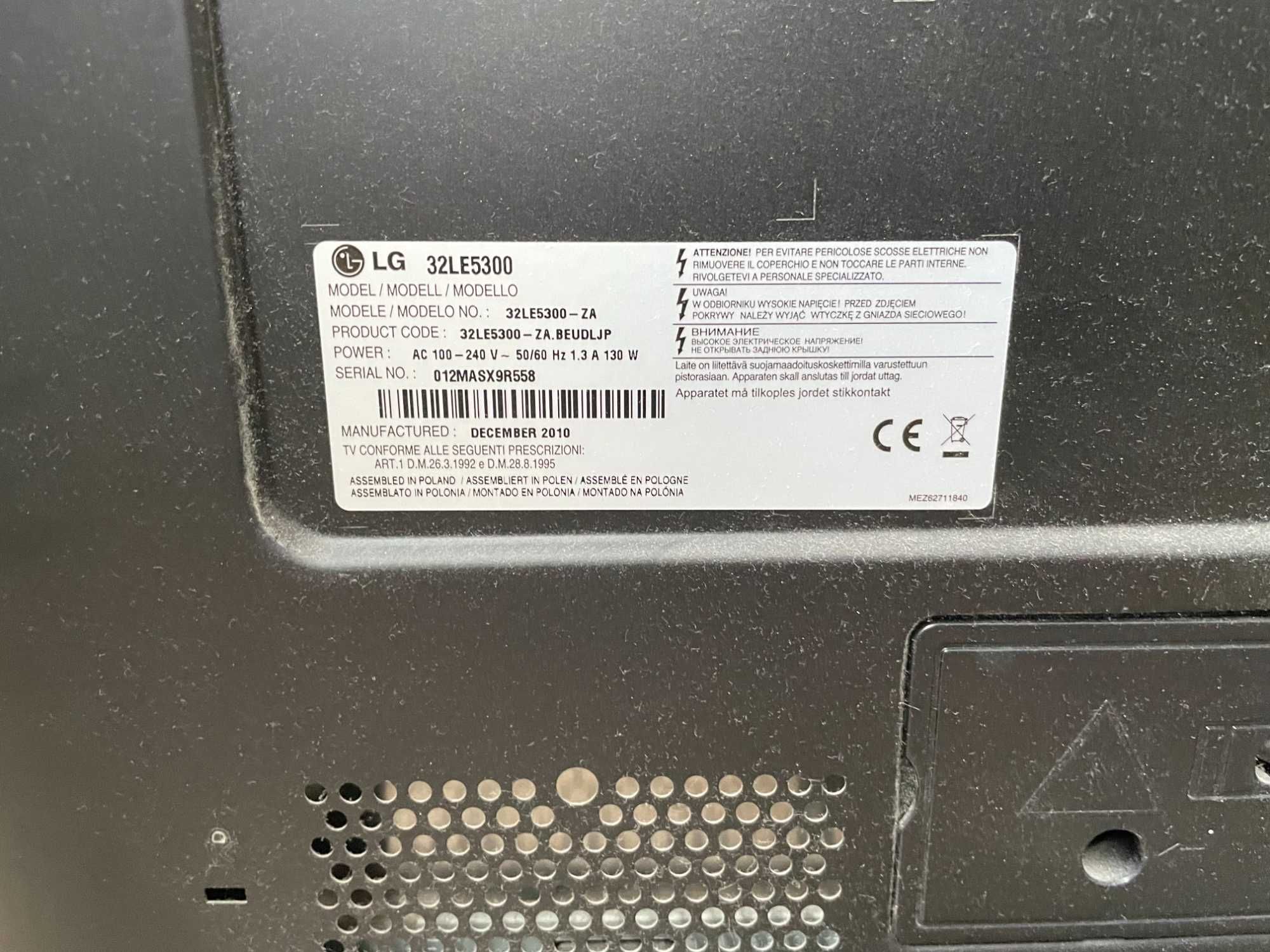 Telewizor LCD LG 32 Model 32LE5300 - 32 cale