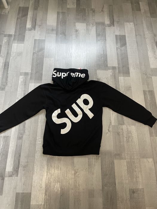 Кофта Supreme Big logo| Худі супрім чорна