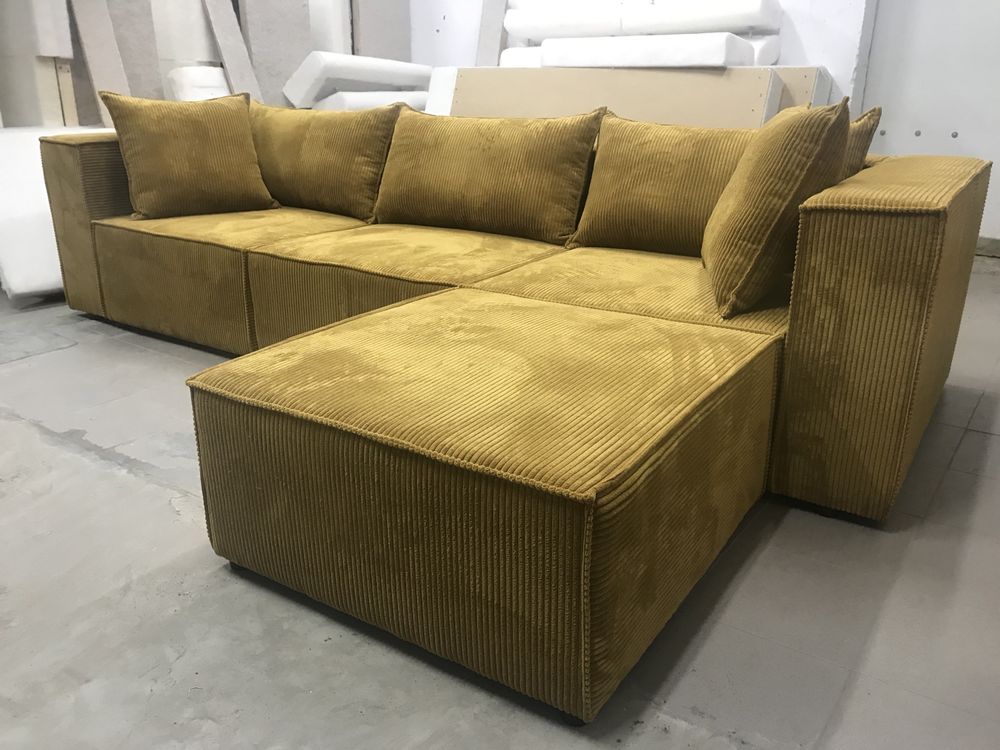 Duży Narożnik Sofa modułowa tkaniny do wyboru Darmowa dostawa