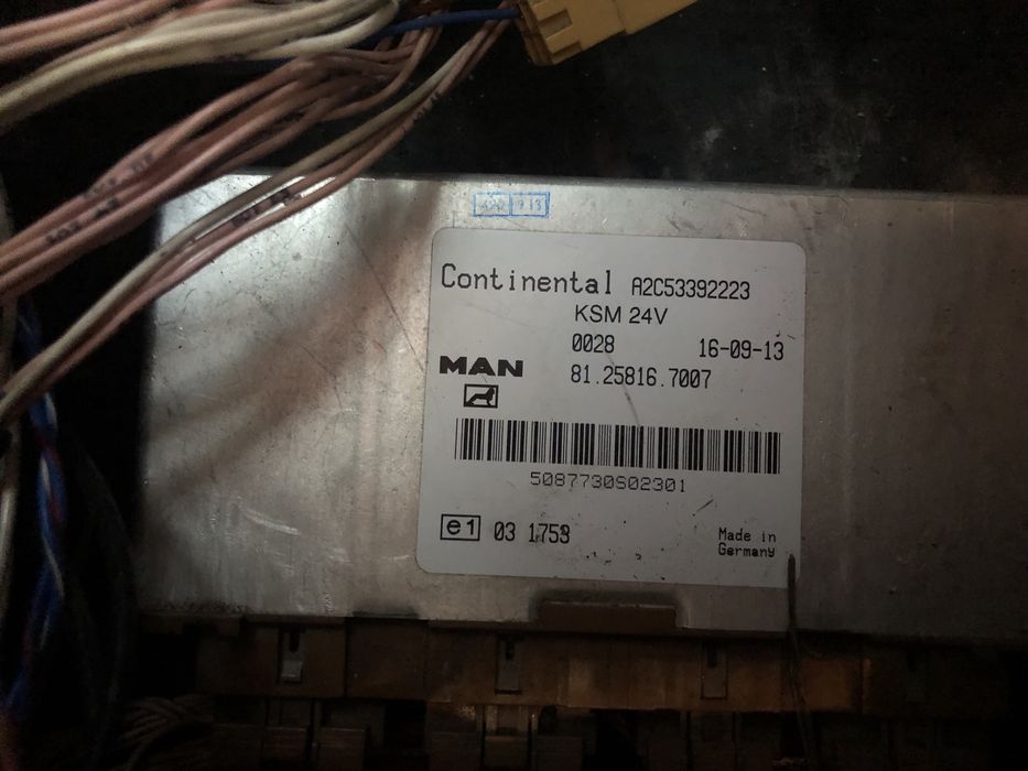 Болоки управління man tgx tgs e6