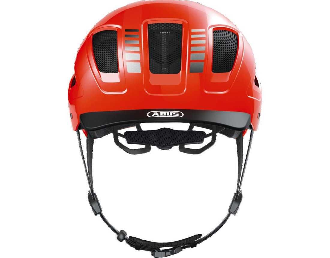 ABUS Hyban 2.0 kask M 52 58 rowerowy e-bike hulajnoga miejski LED oran