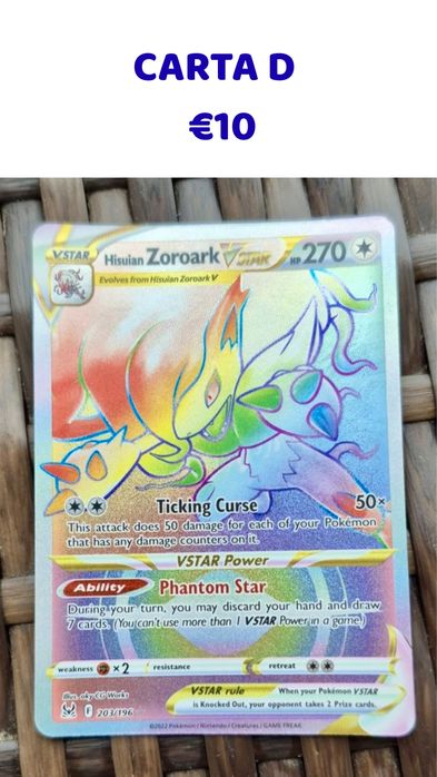 Cartas pokémon originais