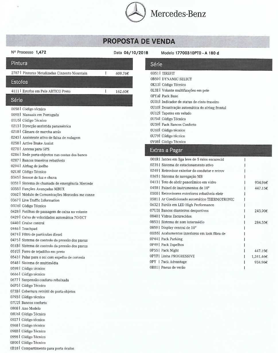 Mercedes Classe A180d