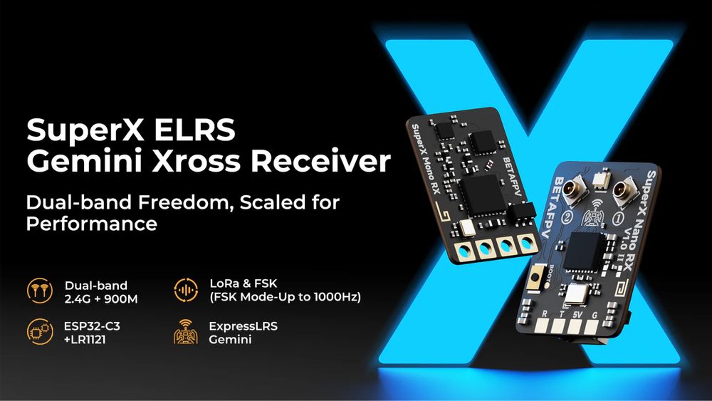 Приймач SuperX RX | Nano | ELRS 2.4G+915M