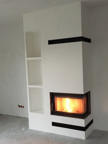 kominek NOWOCZESNY wkład + zabudowa PROMOCJA szybka realizacja FLOKI