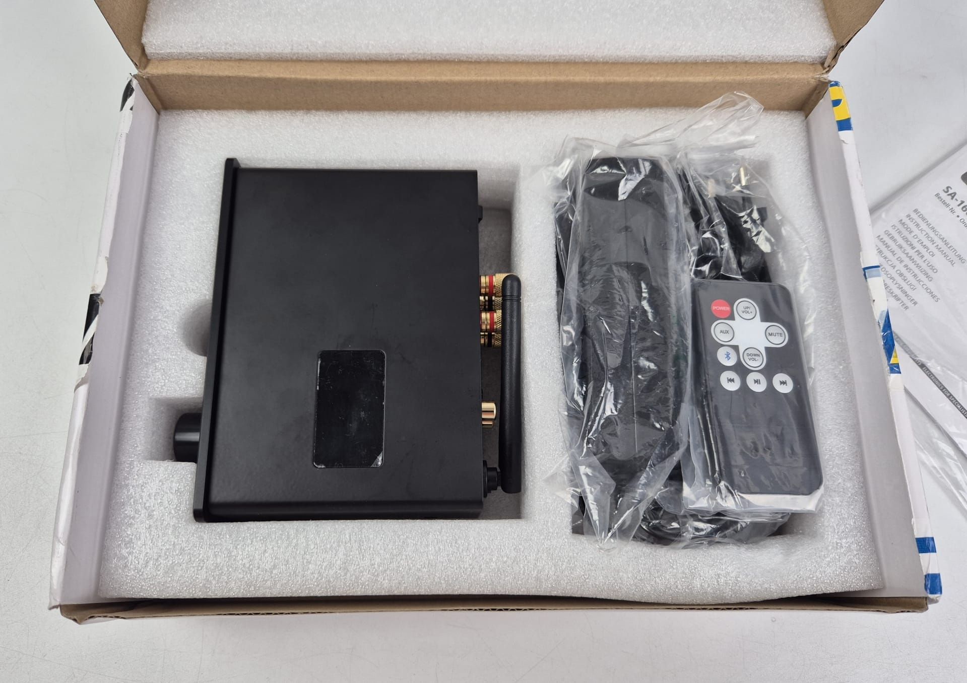 Monacor SA-160bt miniaturowy wzmacniacz stereo