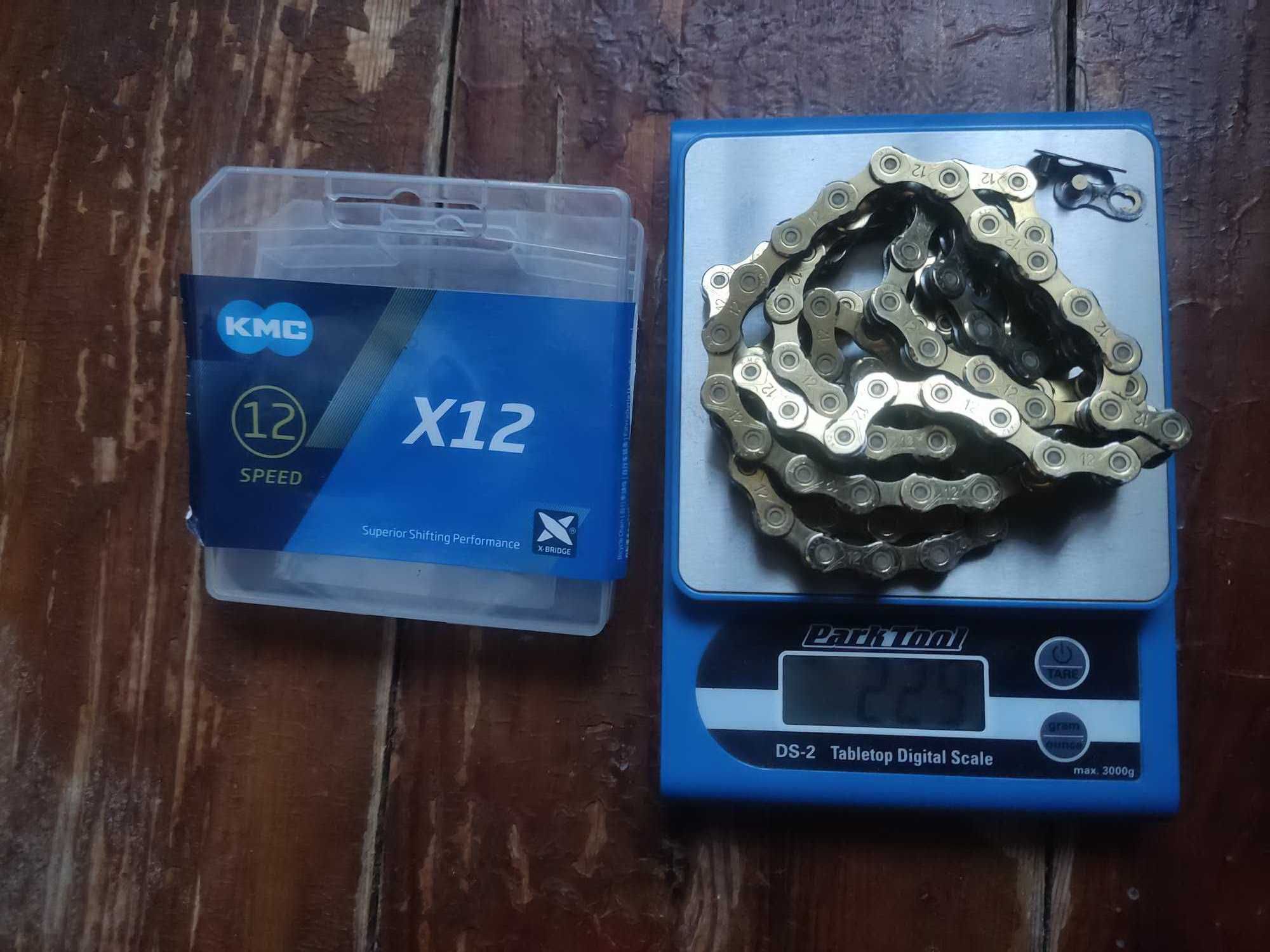 Цепи KMC X12 Ti-N 12-speed Chain, gold.