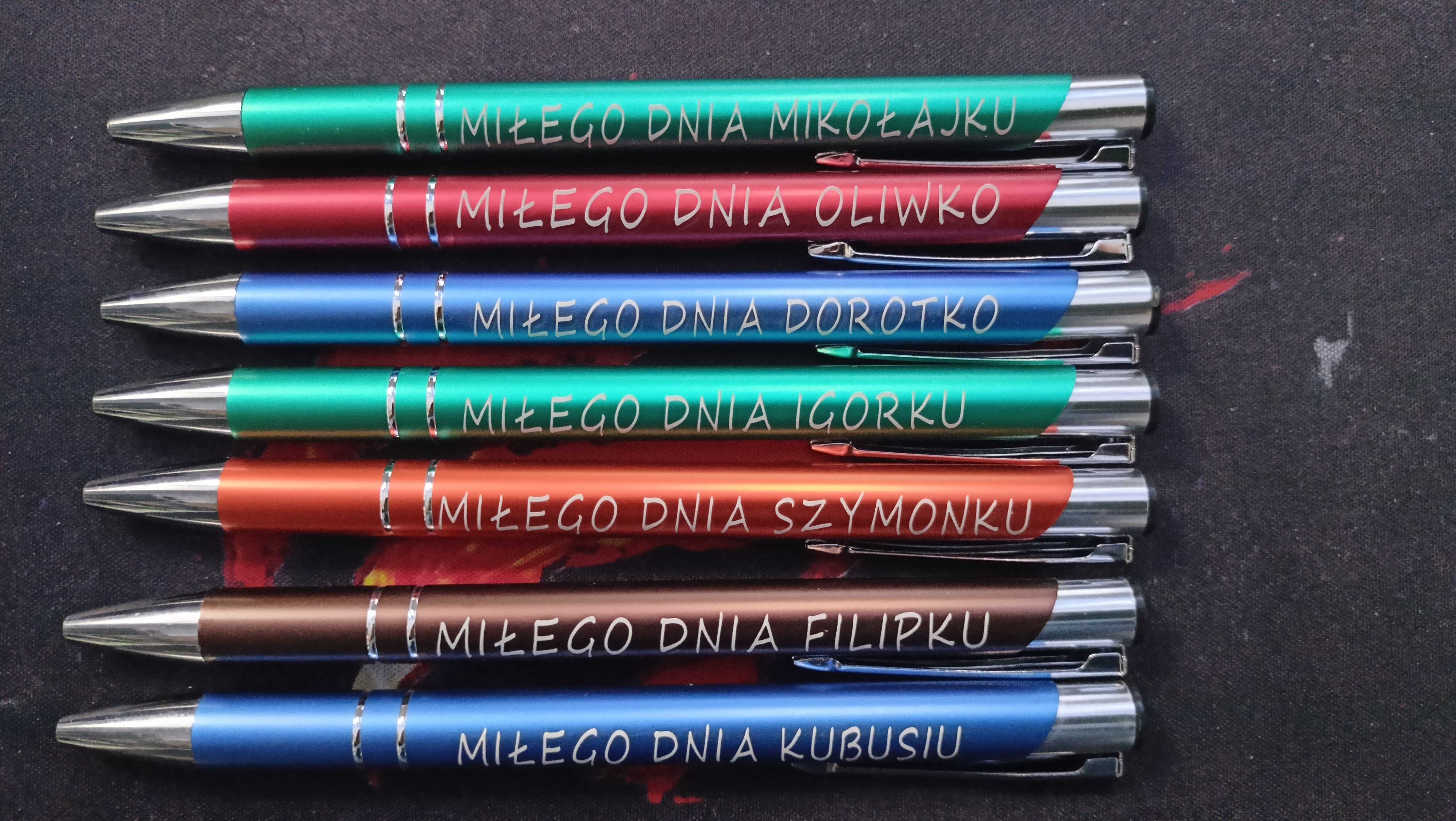 Długopisy grawer typu Cosmo metalowe, personalizowane 5 szt.