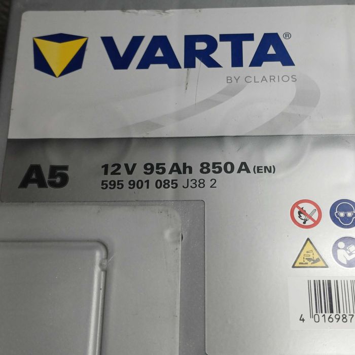 bateria VARTA start stop 12v 95ah nova.