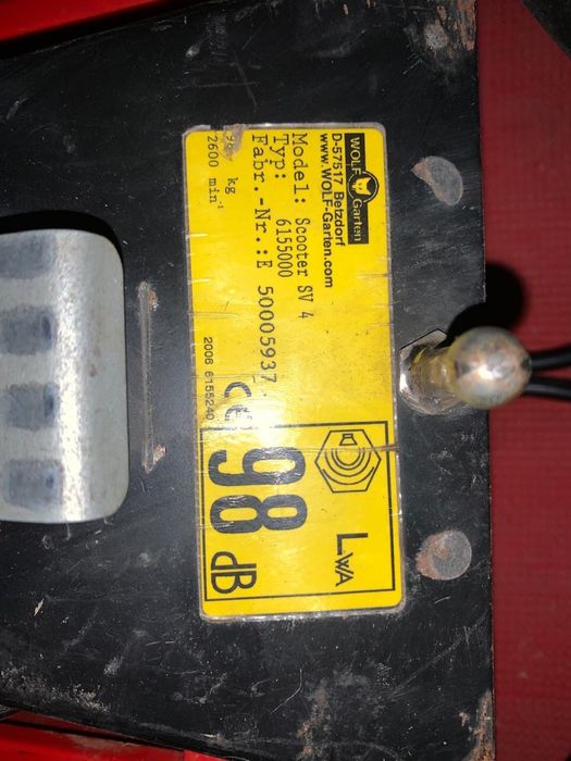 Косарка, трактор Scooter SV4