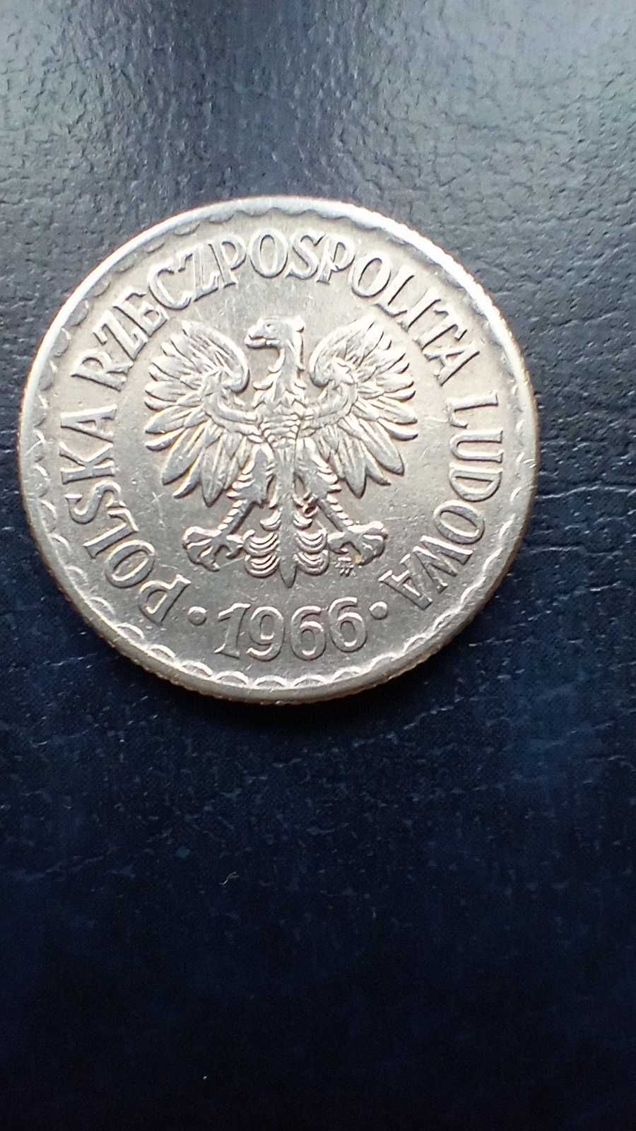Stare monety 1 złoty 1966 PRL piekna