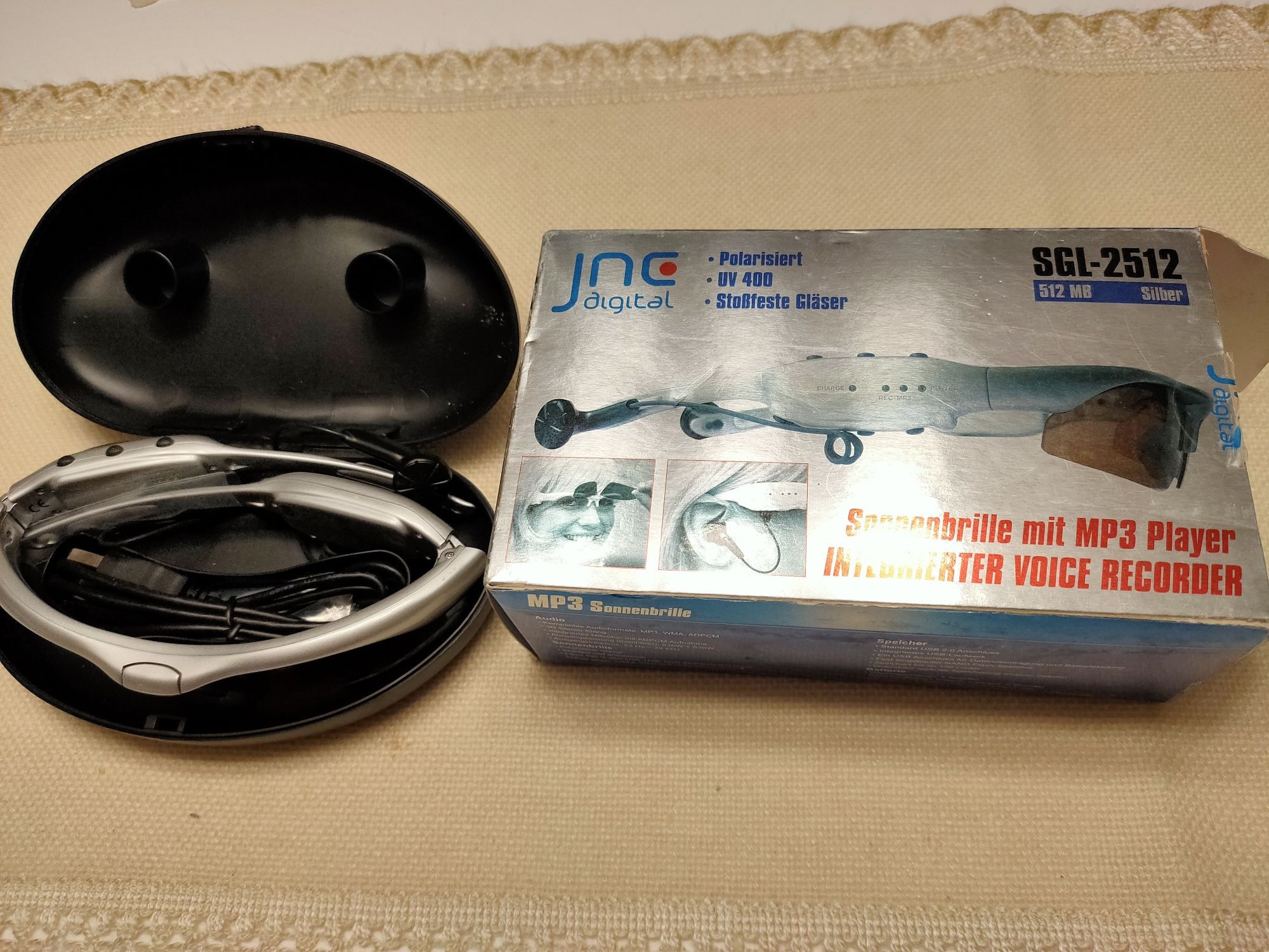 JNC Digital okulary przeciwsłoneczne z odtwarzaczem MP3