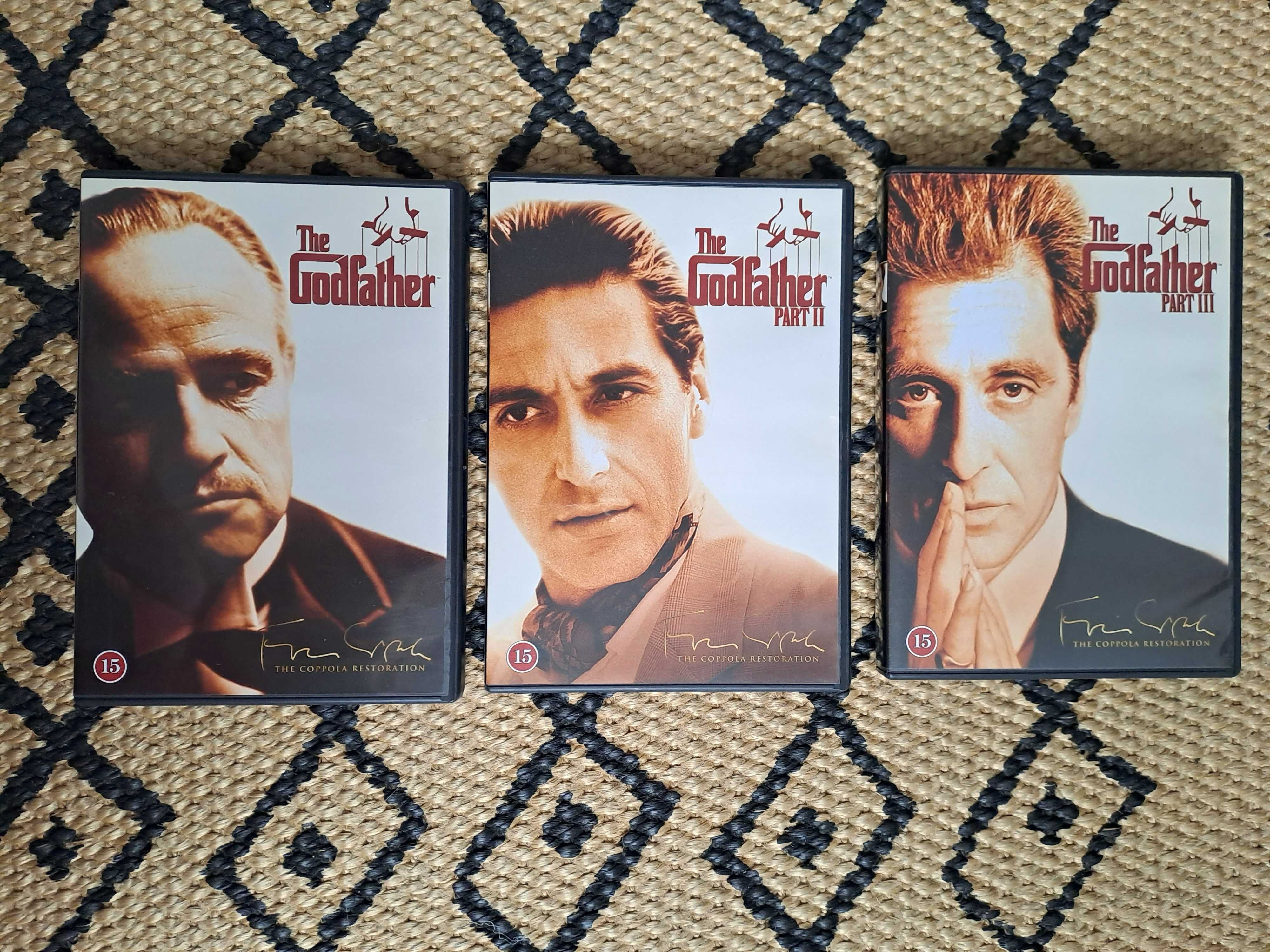 Trylogia 3 DVD Ojciec Chrzestny, Godfather, FF Coppola, wersja ang