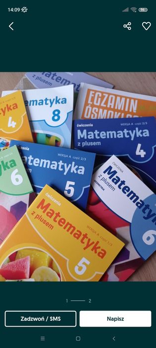 Matematyka sesja z plusem kl 4 -8 pomoce naukowe