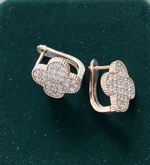 Серьги Клевер новые