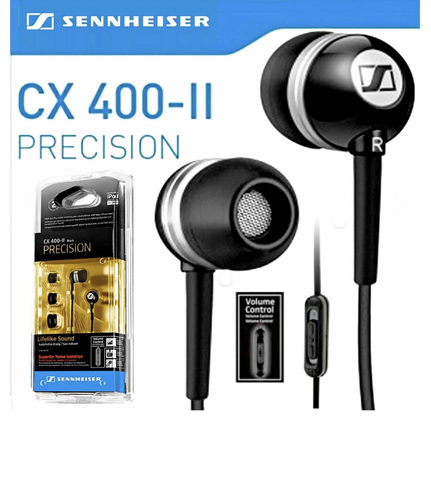 Sennheiser CX 400-II Precision In-Ear Headset, 3.5 mm jack