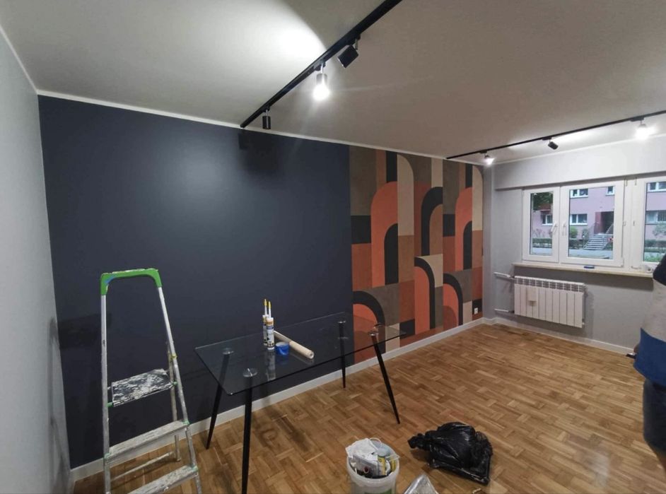 Wykończenia wnętrz malowanie gładzie malarz ukladanie płytek paneli