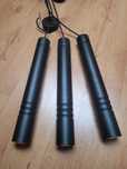 Żyrandol  lampa czarny tuba 3 szt jak nowy
