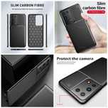 Capa T/ Carbono P/ Samsung S22 / S21 Plus / S22 Ultra / S21 / S22 Plus