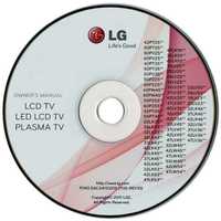 CD з інструкціями до TV LG; CD Owners manual LG