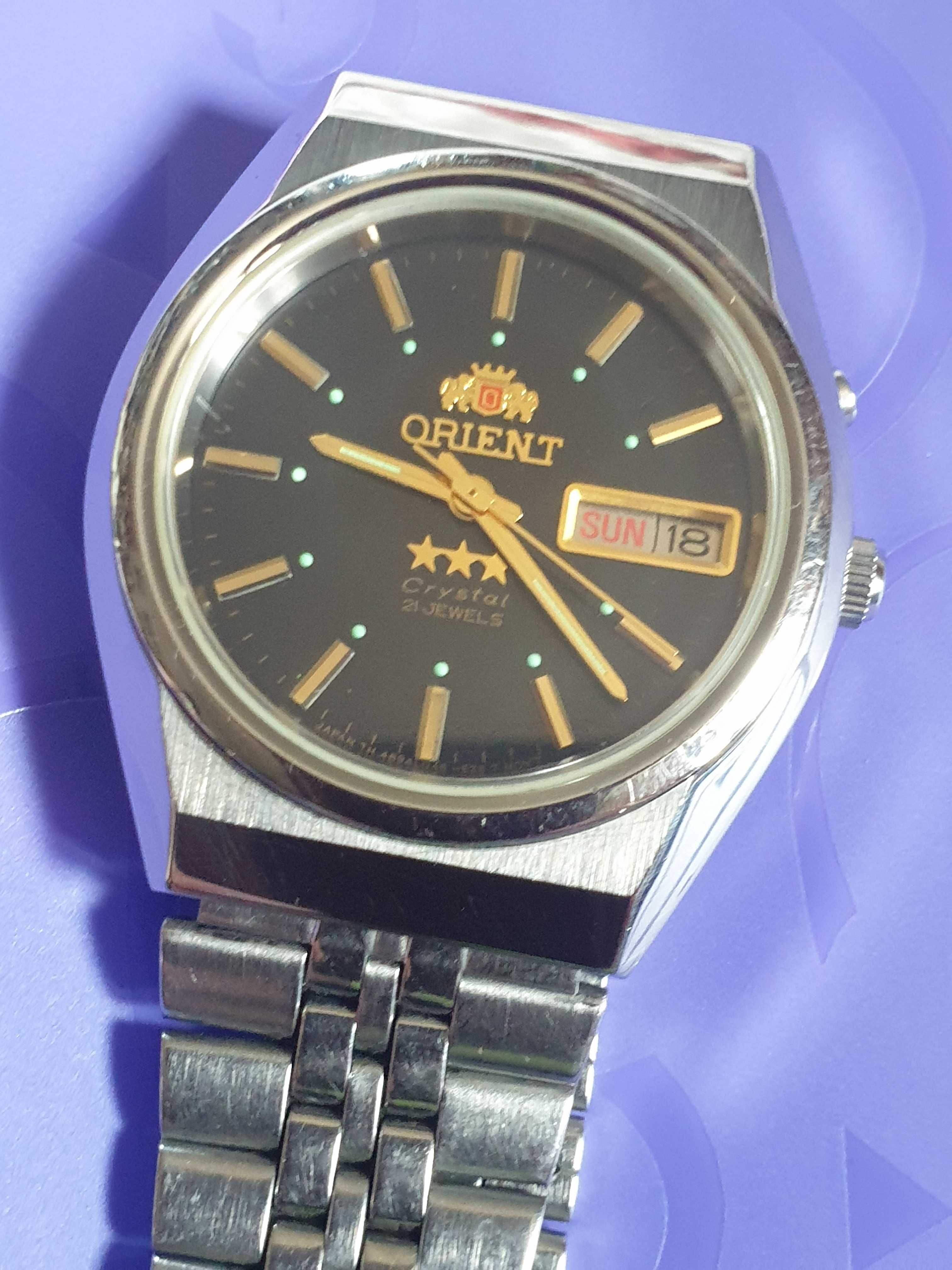 Часы ORIENT, Япония, 21 jewels механические с автоподзаводом
