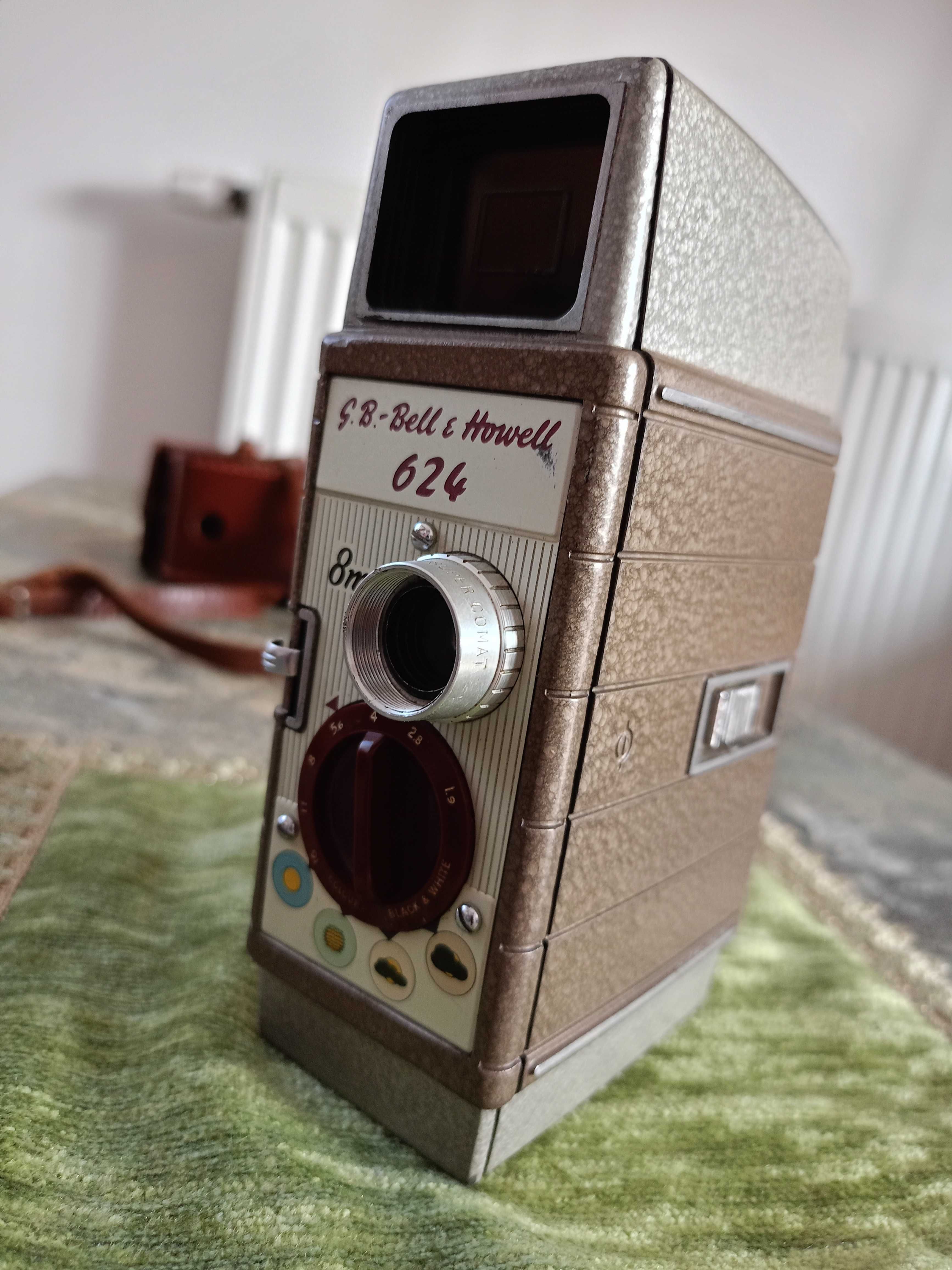 Zabytkowa Kamera G. B. Bell & Howell 624, 8mm Aparat Vintage Unikat