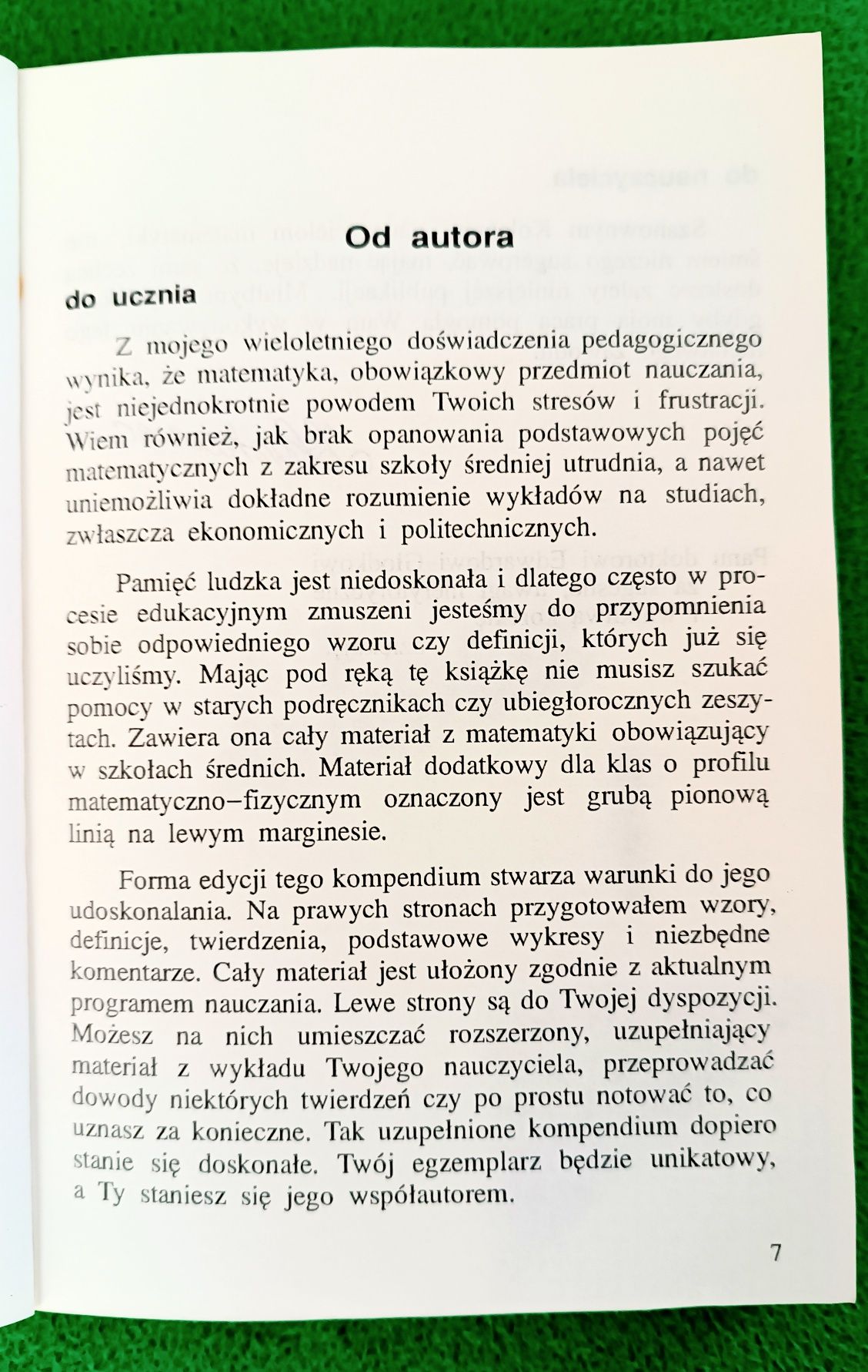 Matematyka Kompendium z zakresu szkoły średniej