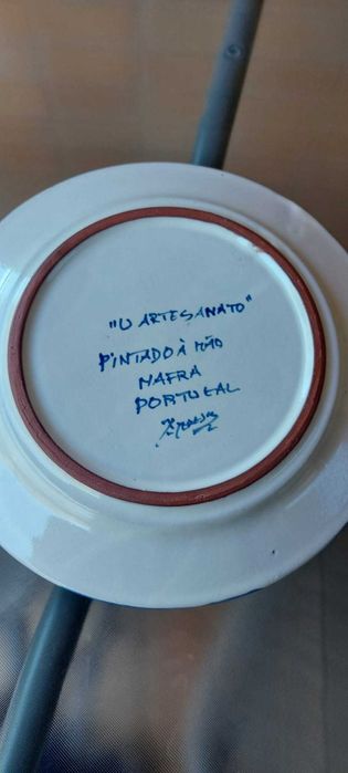 Prato de Porcelana pintado à mão