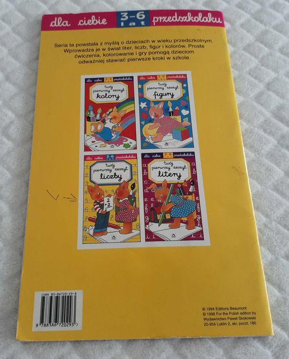 Dla ciebie 3-6 lat przedszkolaku, twój pierwszy ze, liczby (Książeczki