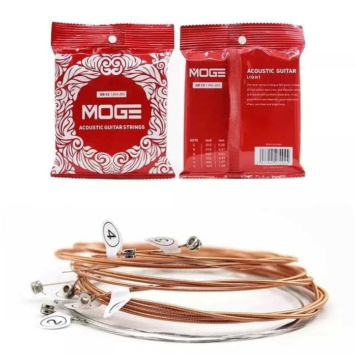Струны для акустической гитары Moge (.012) (медь)