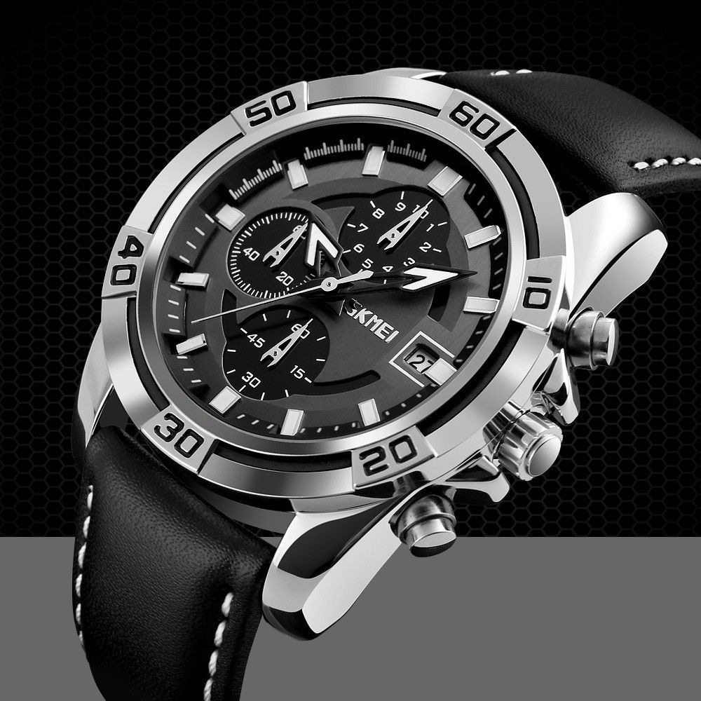 zegarek męski skmei 9156sibk + box