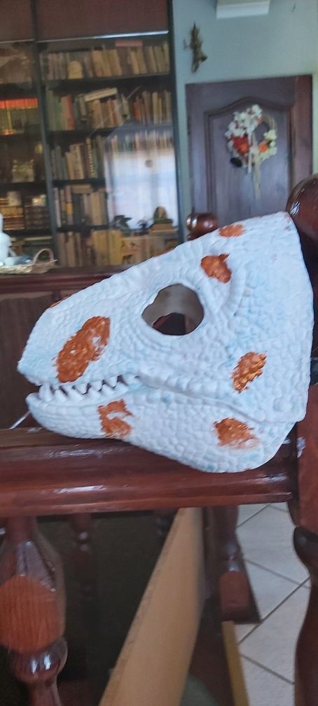 Dino mask gumowa i uszka